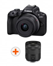 Kamera bez ogledala Canon - EOS R50, RF-S 18-45mm, f/4.5-6.3 IS STM + Objektiv Canon - RF 85mm f/2 Macro IS STM -1